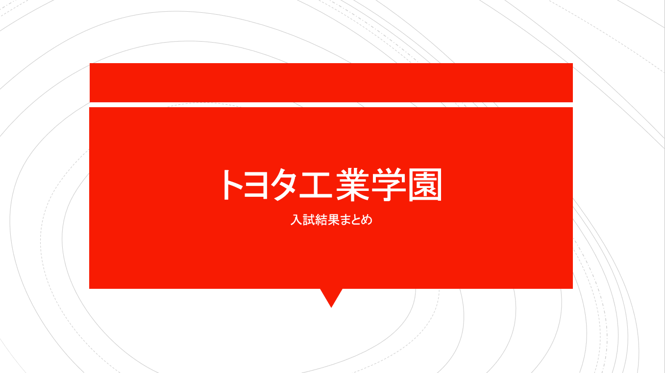 最新 トヨタ工業学園の入試情報 結果をまとめてご紹介 21年入試 豊田市専門 小 中学習塾 Haruni ハルニ